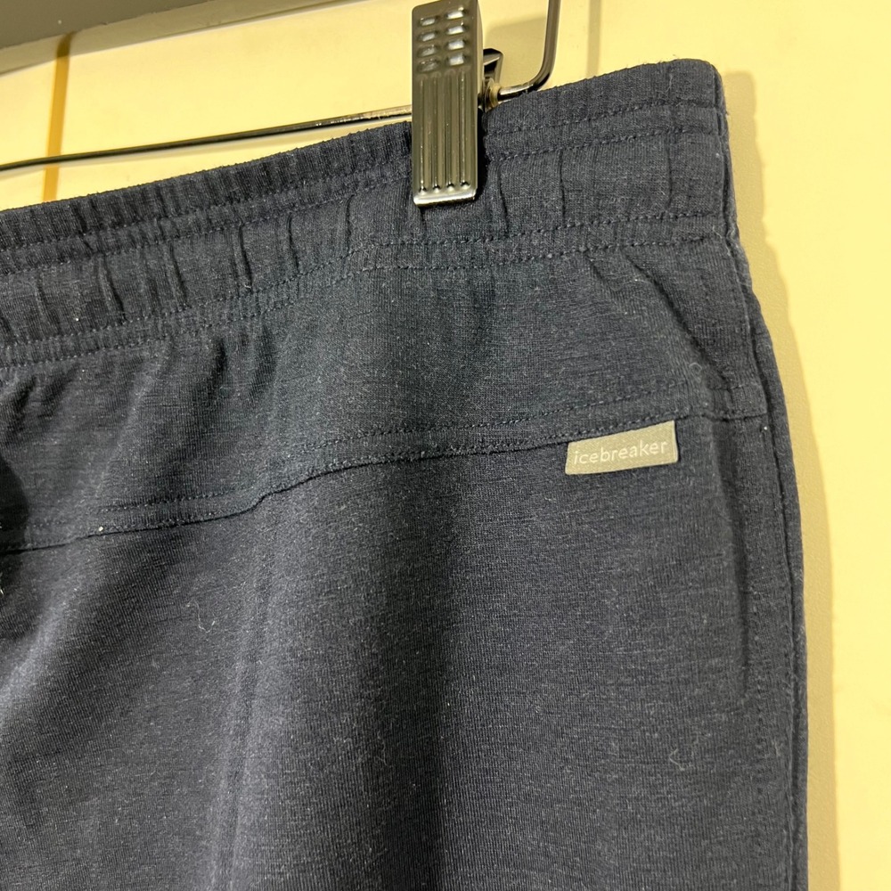 Icebreaker Pants Mens XL Blue Merino Wool Jogger Lounge Hiking Outdoors - Picture 4 of 8